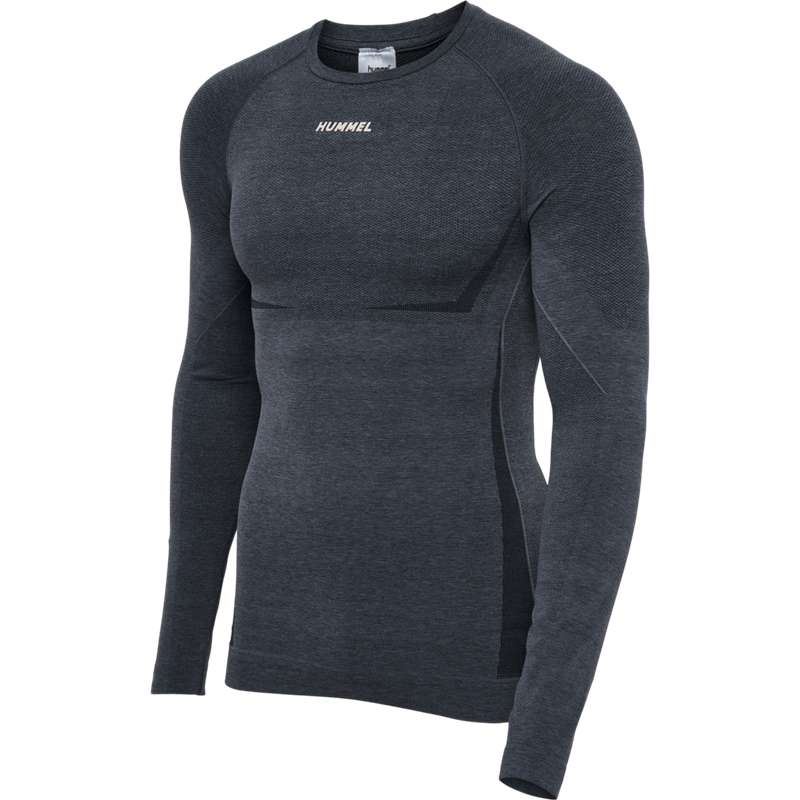 Hummel Te Mike Seamless L/S Muške Temeljni Sloj Crne | 606709-838