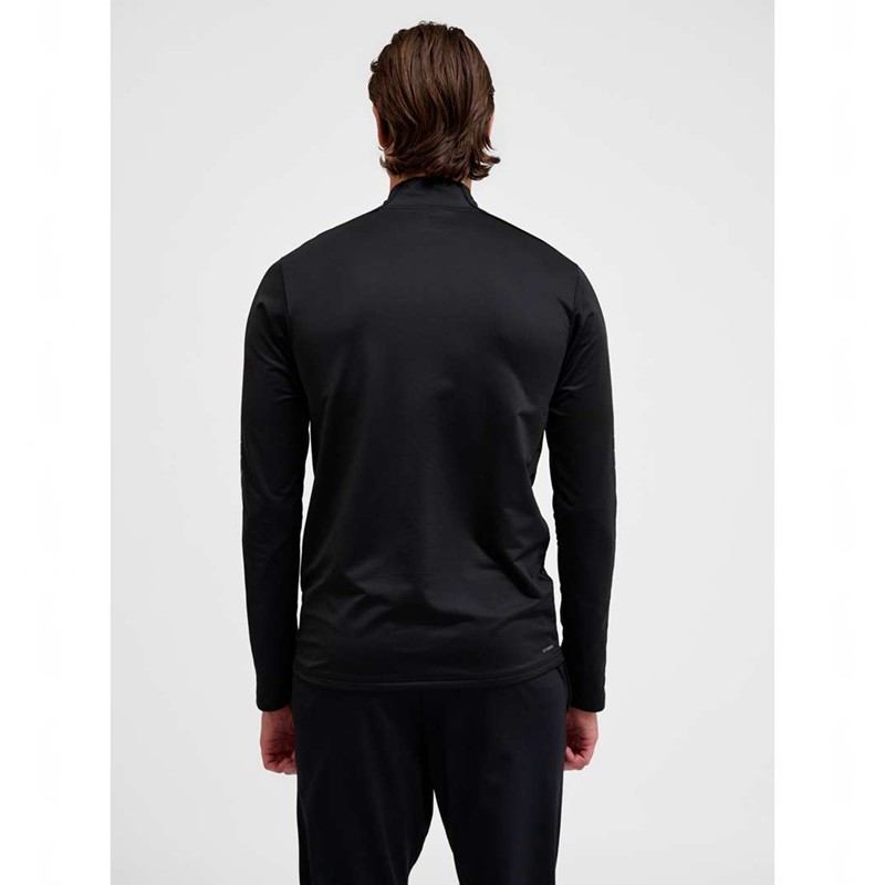 Hummel Te Strength Pl Half Zip Muške Dukserice Crne | 305469-273