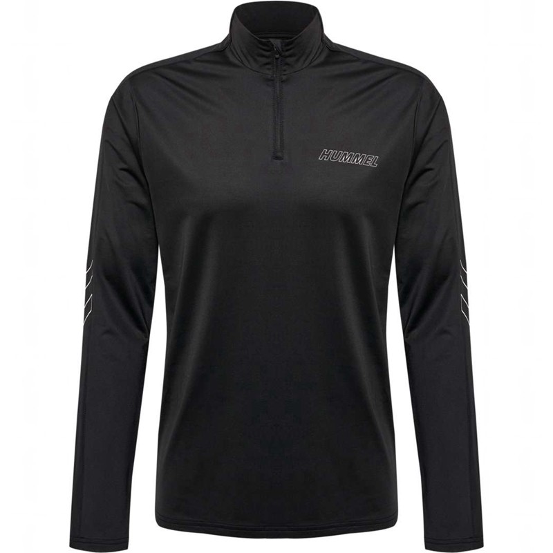 Hummel Te Strength Pl Half Zip Muške Dukserice Crne | 305469-273