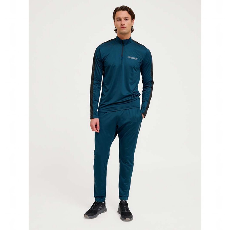 Hummel Te Strength Pl Half Zip Muške Dukserice Tamnoplave | 134701-165