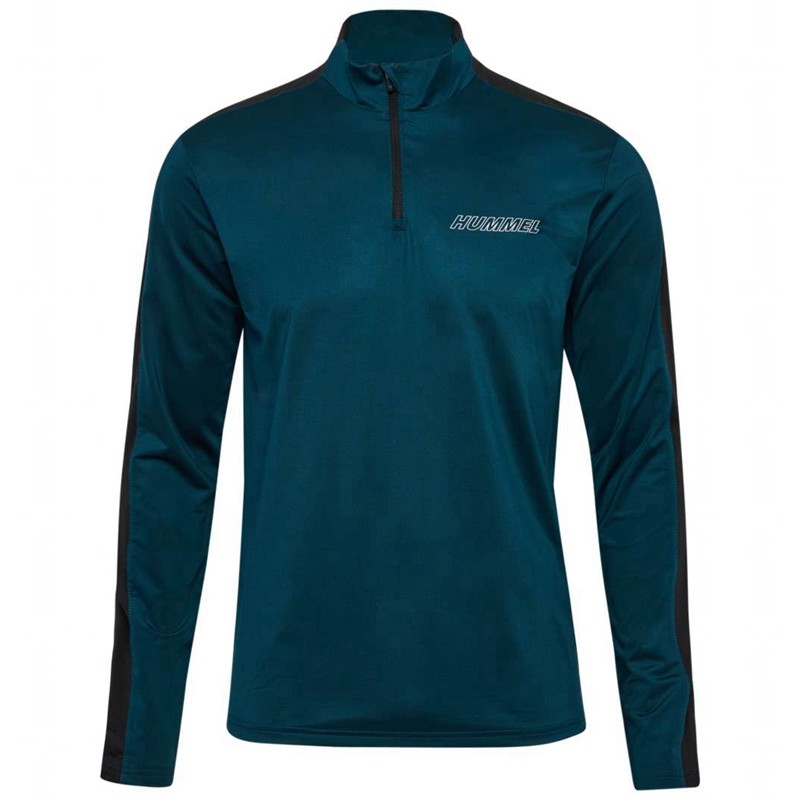 Hummel Te Strength Pl Half Zip Muške Dukserice Tamnoplave | 134701-165