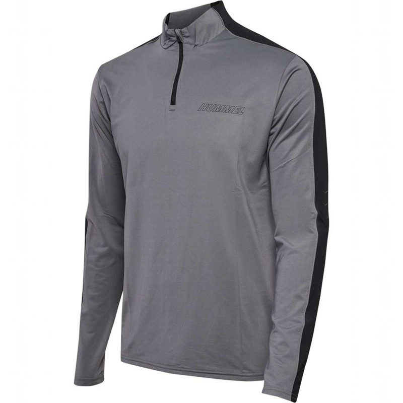 Hummel Te Strength Pl Half Zip Muške Dukserice Sive | 056601-520