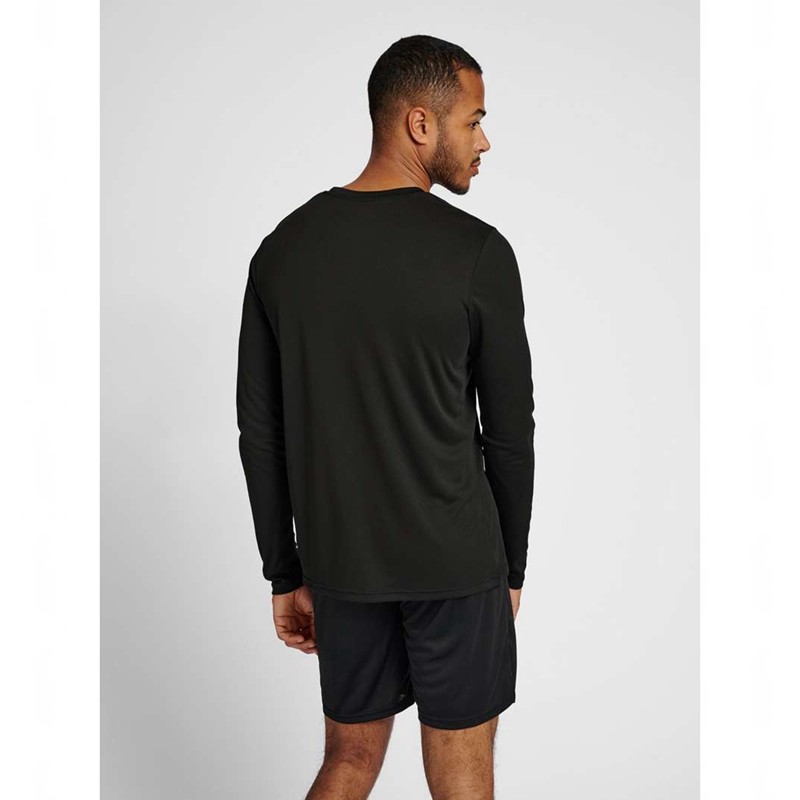 Hummel Te Tihalt L/S Muške Majice Crne | 034100-129