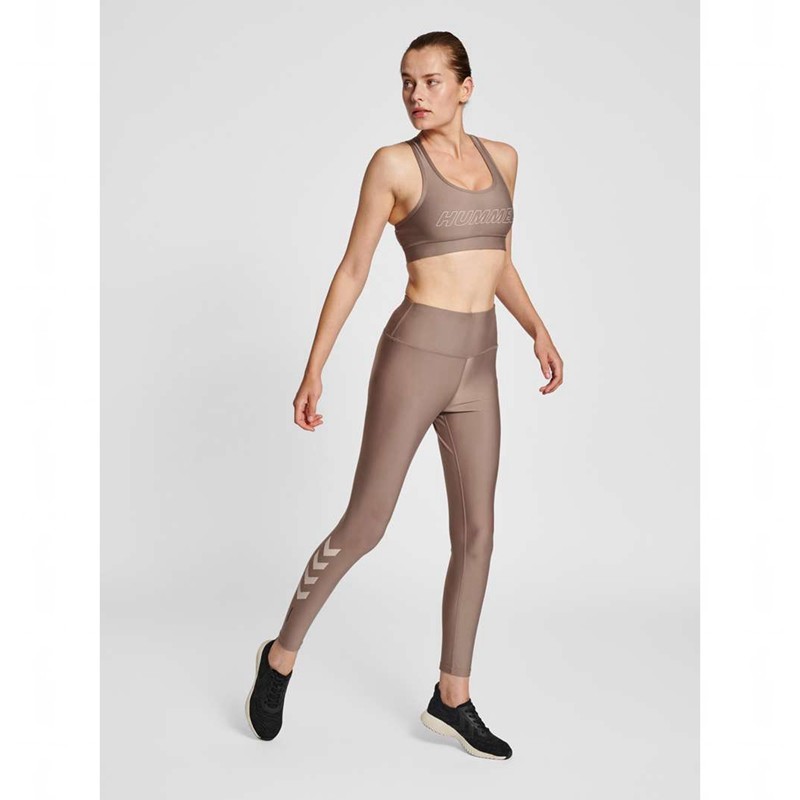 Hummel Te Tola High Waist Ženske Hulahopke Bež | 361153-661