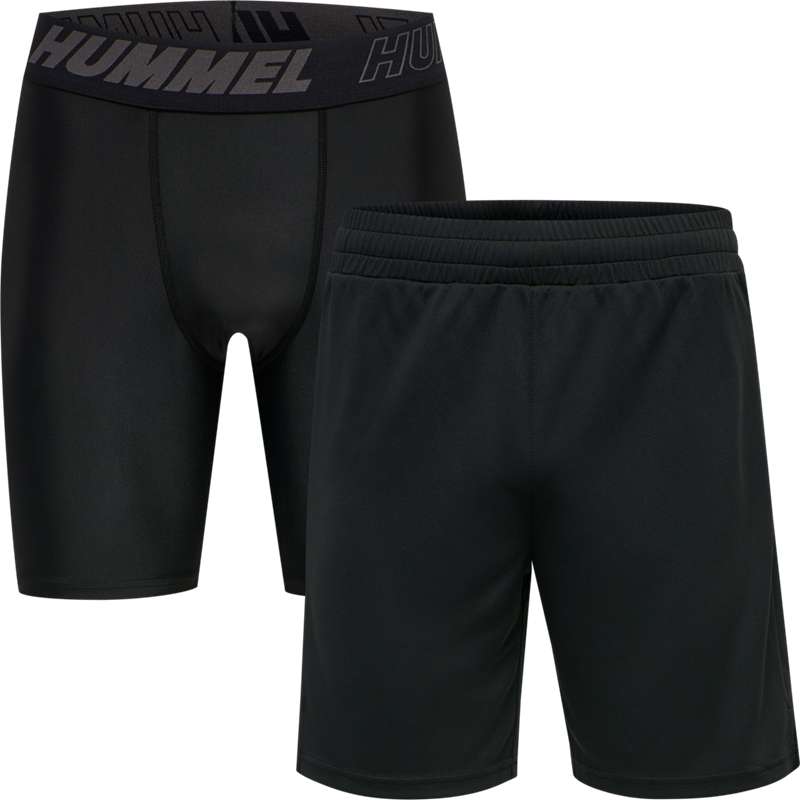 Hummel Te Topaz 2-pack Set Muške Kratke Hlače Crne | 923811-729