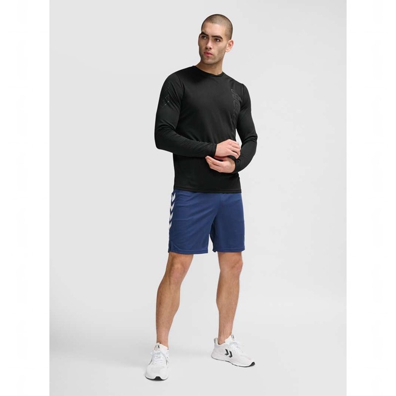 Hummel Te Topaz L/S Muške Majice Crne | 038833-890