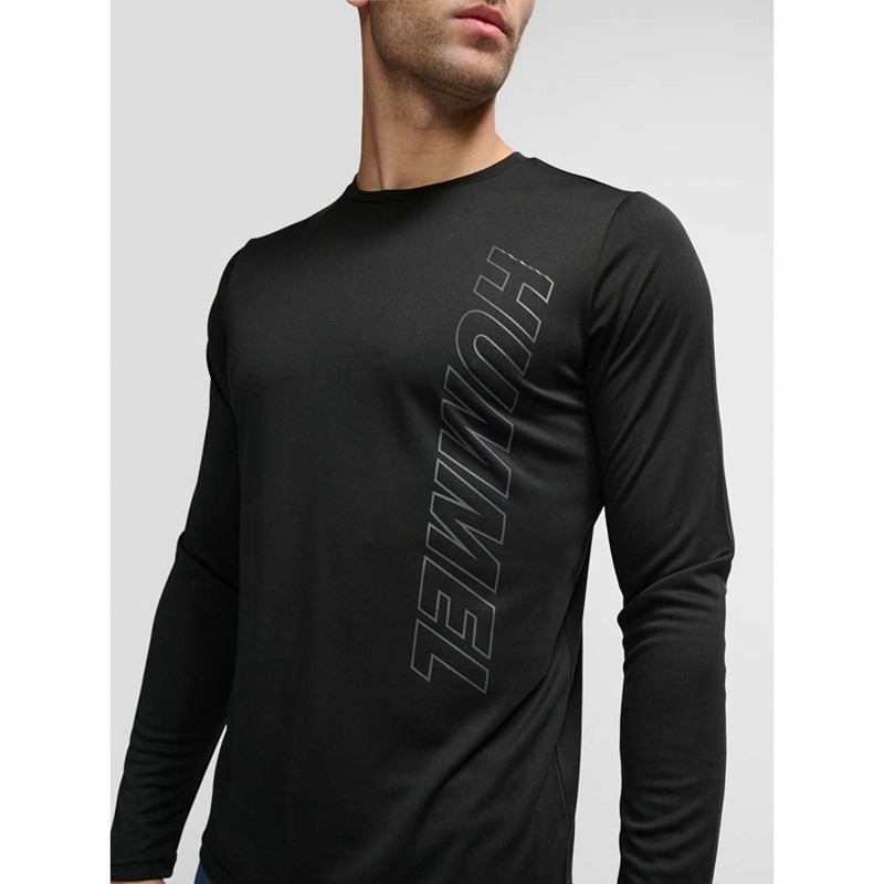 Hummel Te Topaz L/S Muške Majice Crne | 038833-890