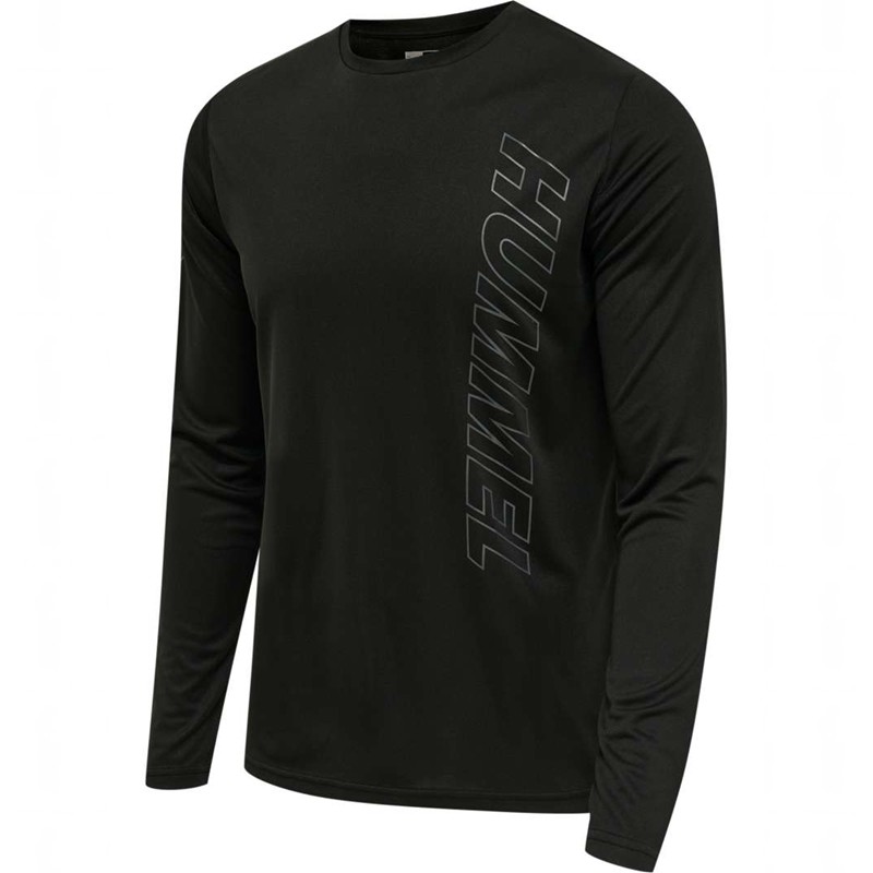Hummel Te Topaz L/S Muške Majice Crne | 038833-890
