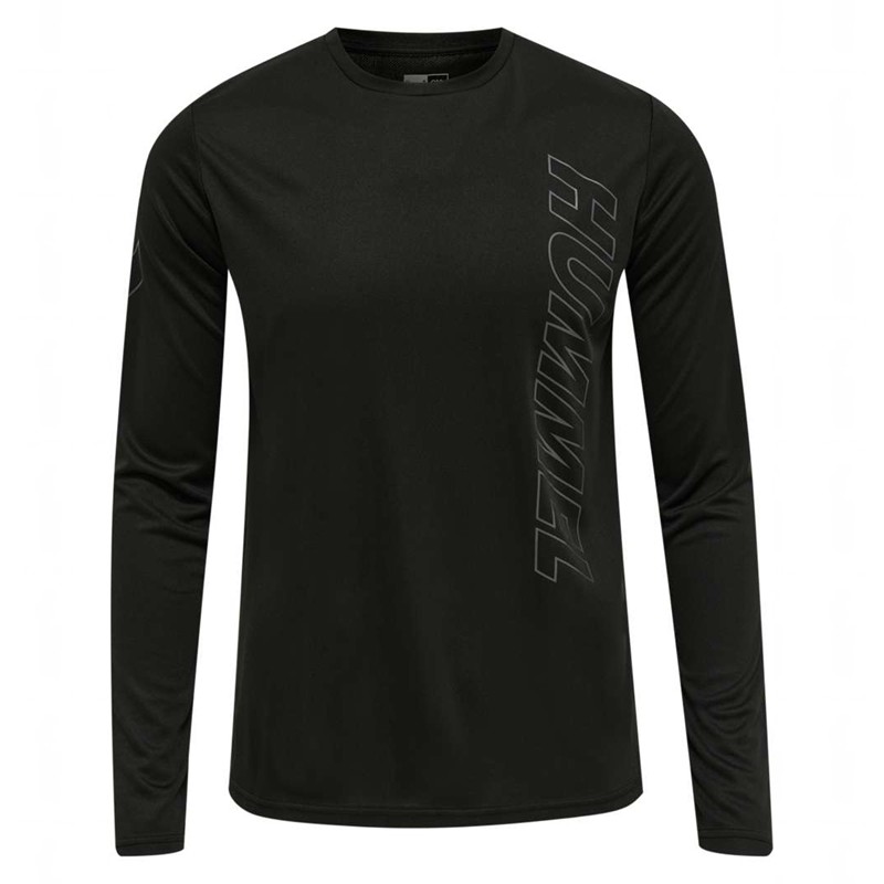 Hummel Te Topaz L/S Muške Majice Crne | 038833-890