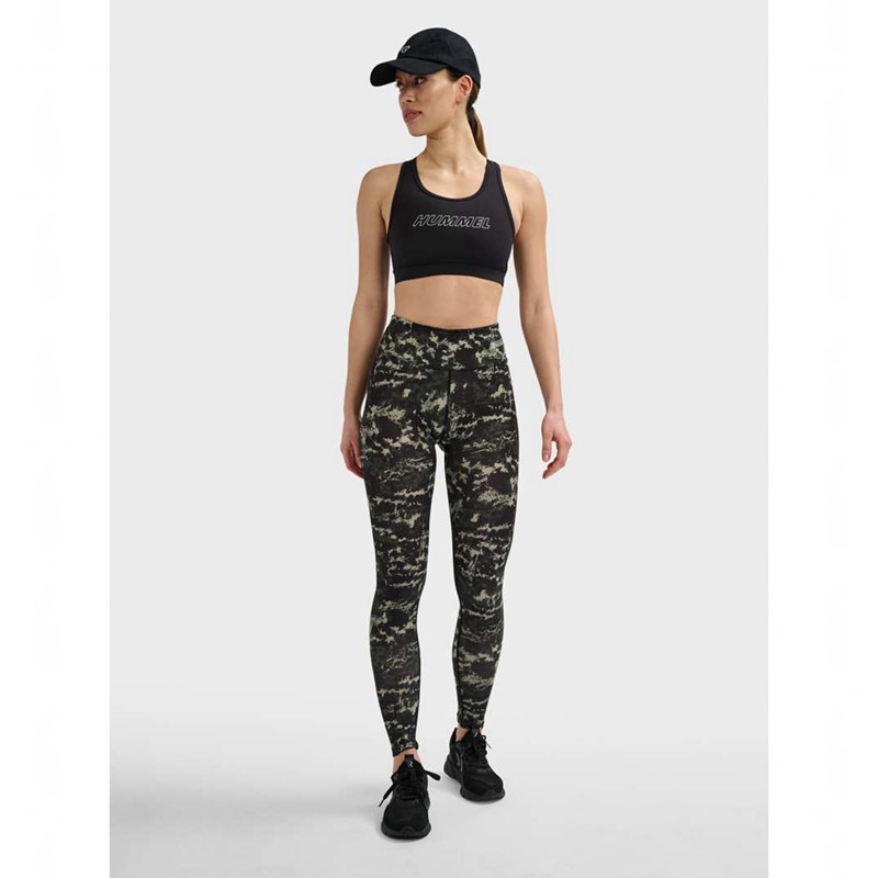 Hummel Te Twist Aop Mid Waist Ženske Hulahopke Zelene | 720417-838
