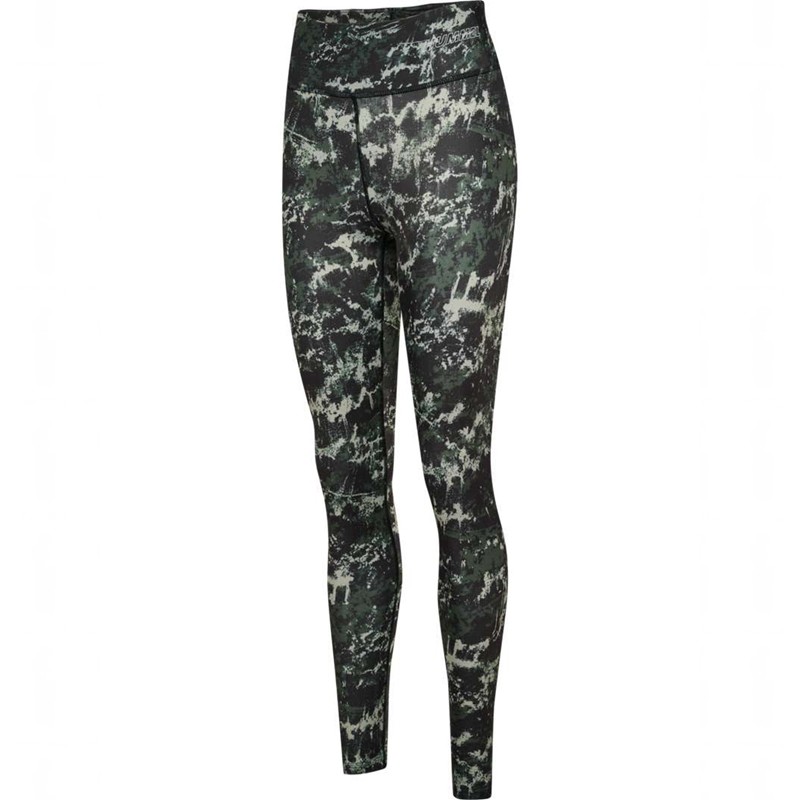 Hummel Te Twist Aop Mid Waist Ženske Hulahopke Zelene | 720417-838