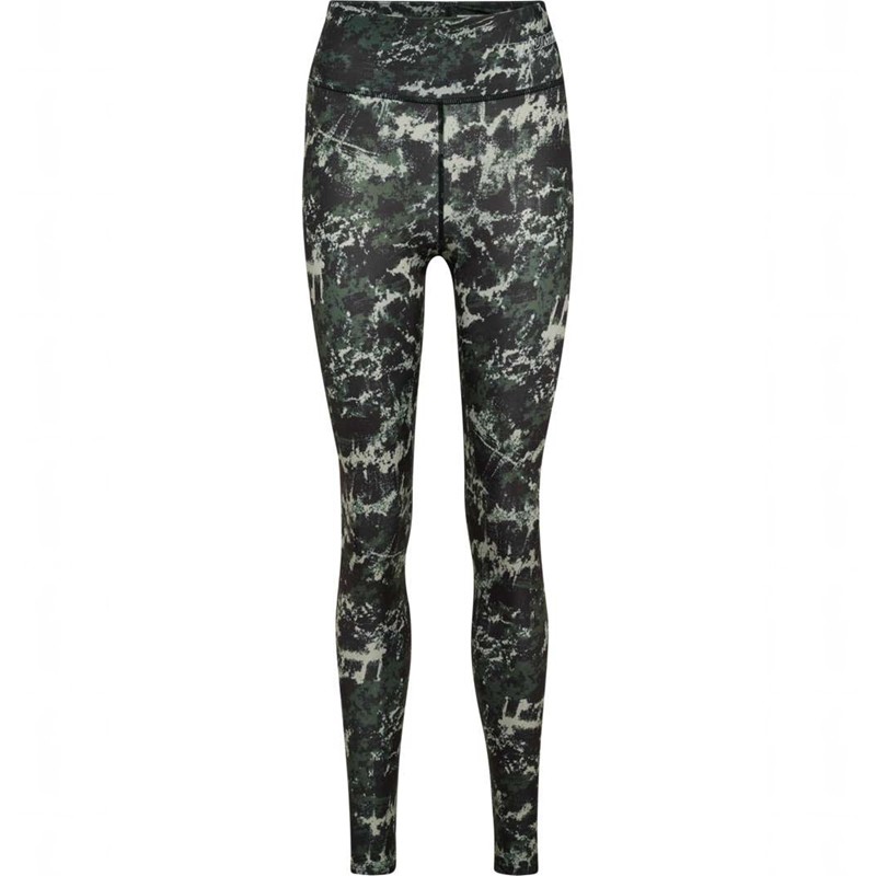 Hummel Te Twist Aop Mid Waist Ženske Hulahopke Zelene | 720417-838