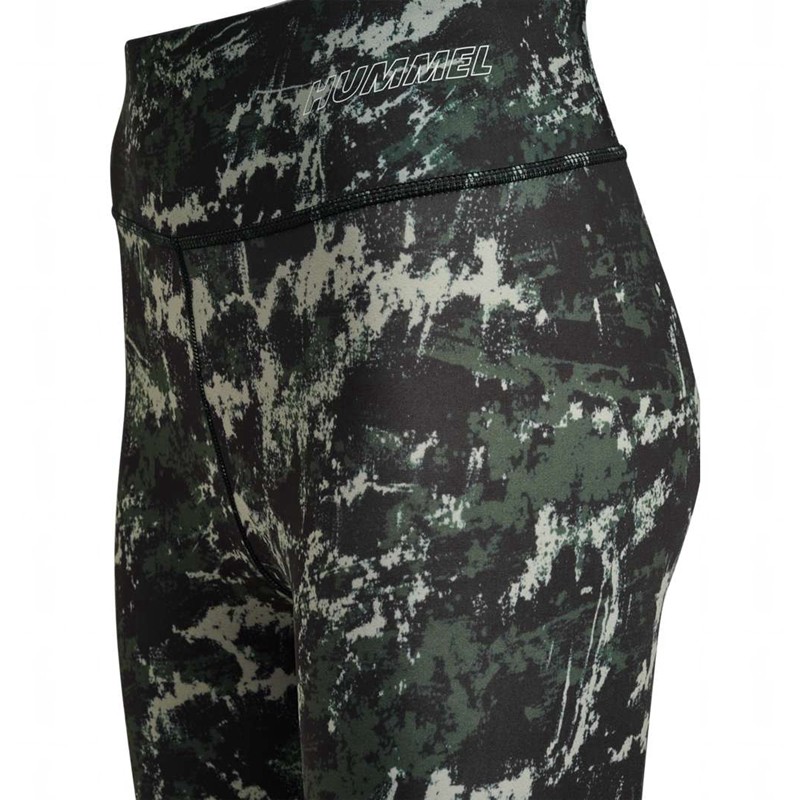 Hummel Te Twist Aop Mid Waist Ženske Hulahopke Zelene | 720417-838