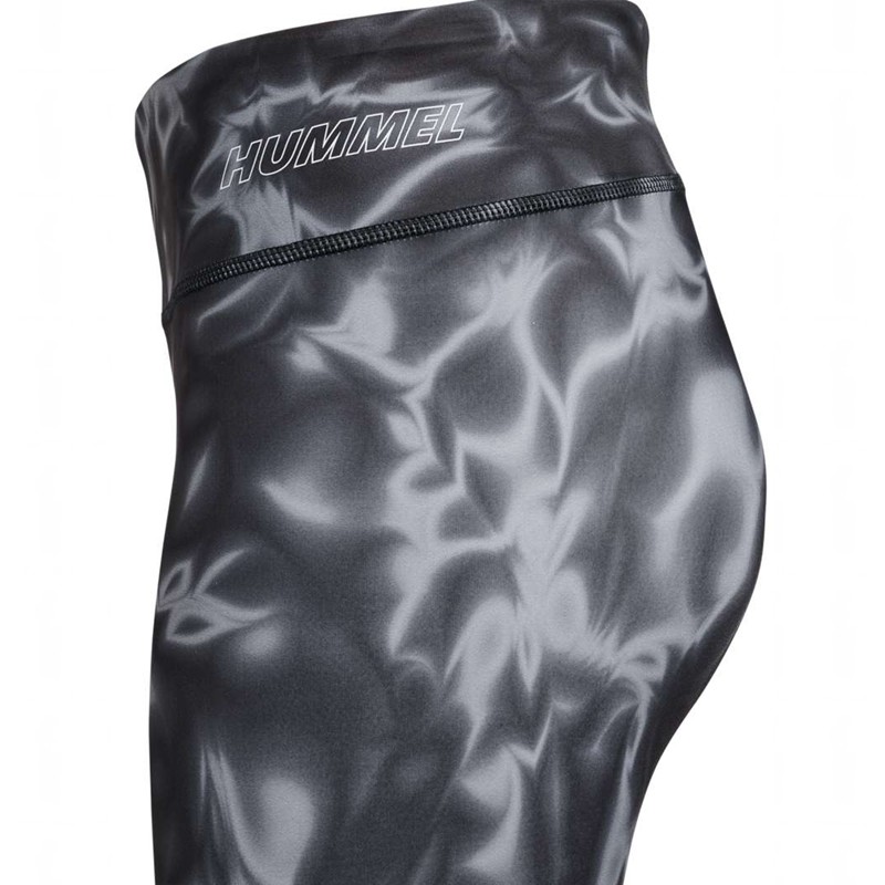 Hummel Te Twist Aop Mid Waist Ženske Hulahopke Crne | 099416-113