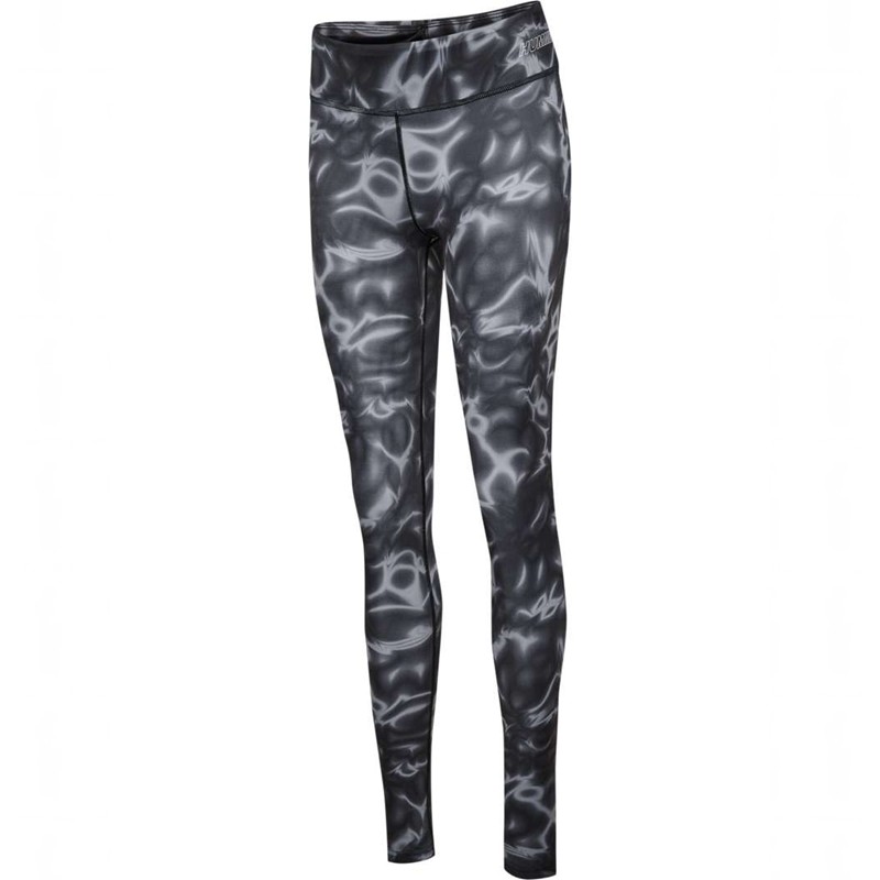Hummel Te Twist Aop Mid Waist Ženske Hulahopke Crne | 099416-113