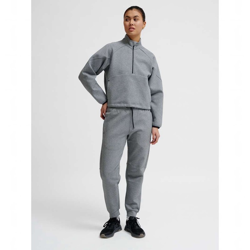 Hummel Tech Fleece Boxy Half Zip Ženske Gym Shoes Sive | 793070-793