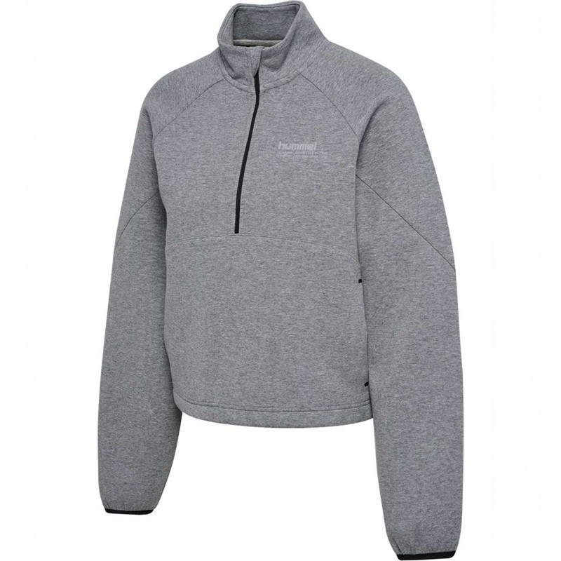 Hummel Tech Fleece Boxy Half Zip Ženske Gym Shoes Sive | 793070-793