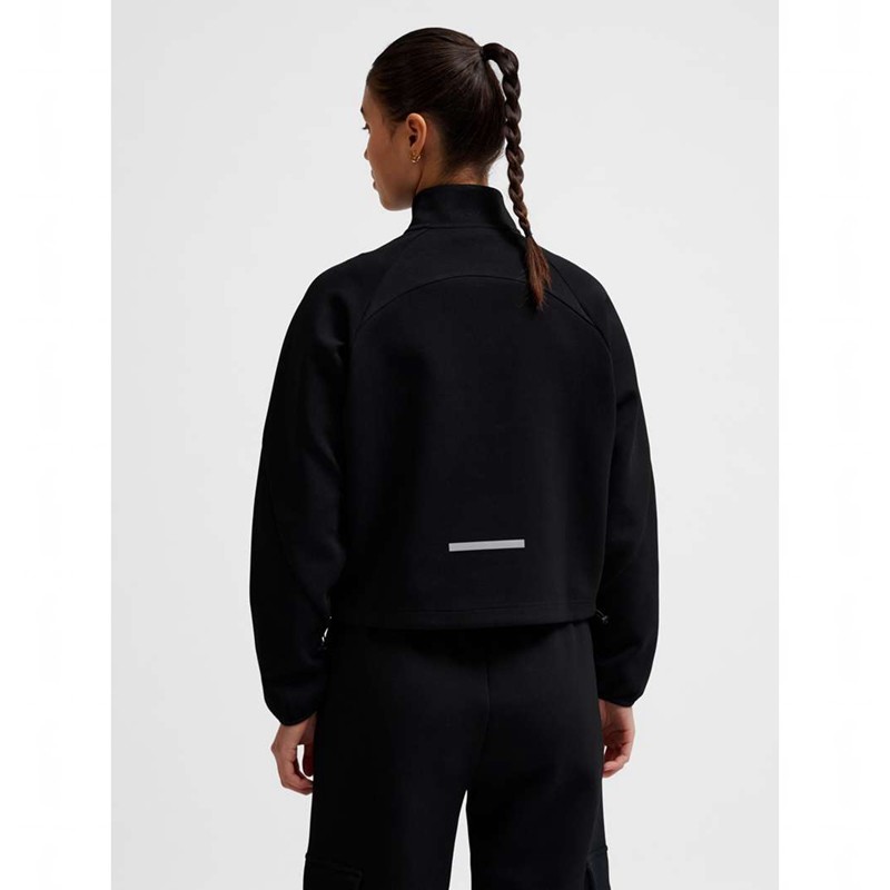 Hummel Tech Fleece Boxy Half Zip Ženske Hlače Crne | 431700-885