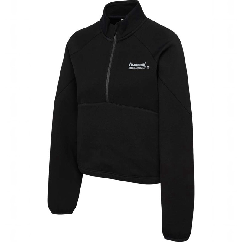 Hummel Tech Fleece Boxy Half Zip Ženske Hlače Crne | 431700-885
