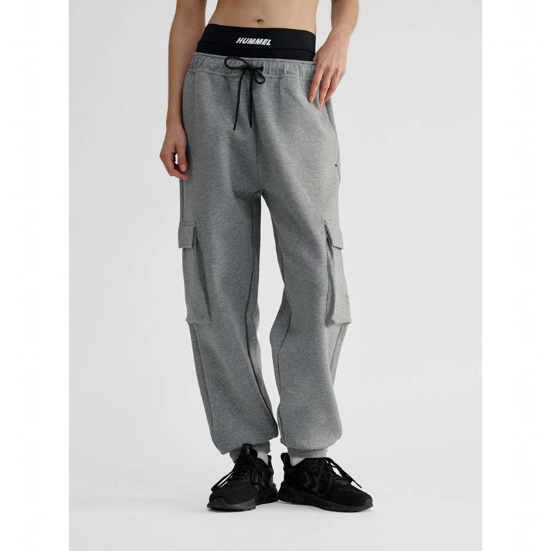 Hummel Tech Fleece Loose Cargo Muške Hlače Sive | 104080-690
