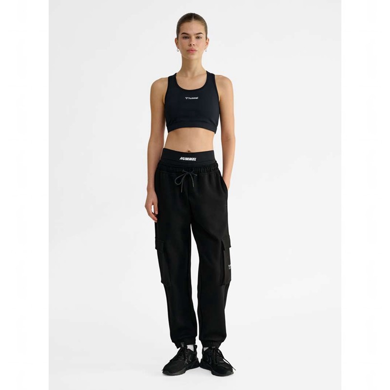 Hummel Tech Fleece Loose Cargo Muške Hlače Crne | 641272-500