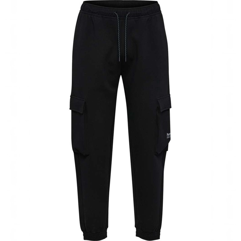 Hummel Tech Fleece Loose Cargo Muške Hlače Crne | 641272-500