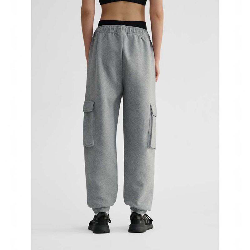 Hummel Tech Fleece Loose Cargo Ženske Hlače Sive | 184104-630