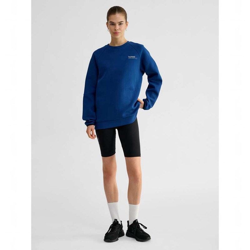 Hummel Tech Fleece Regular Crew Muške Dukserice Plave | 659649-632