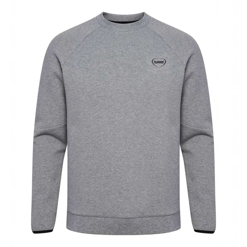 Hummel Tech Fleece Regular Crew Muške Dukserice Sive | 274845-476