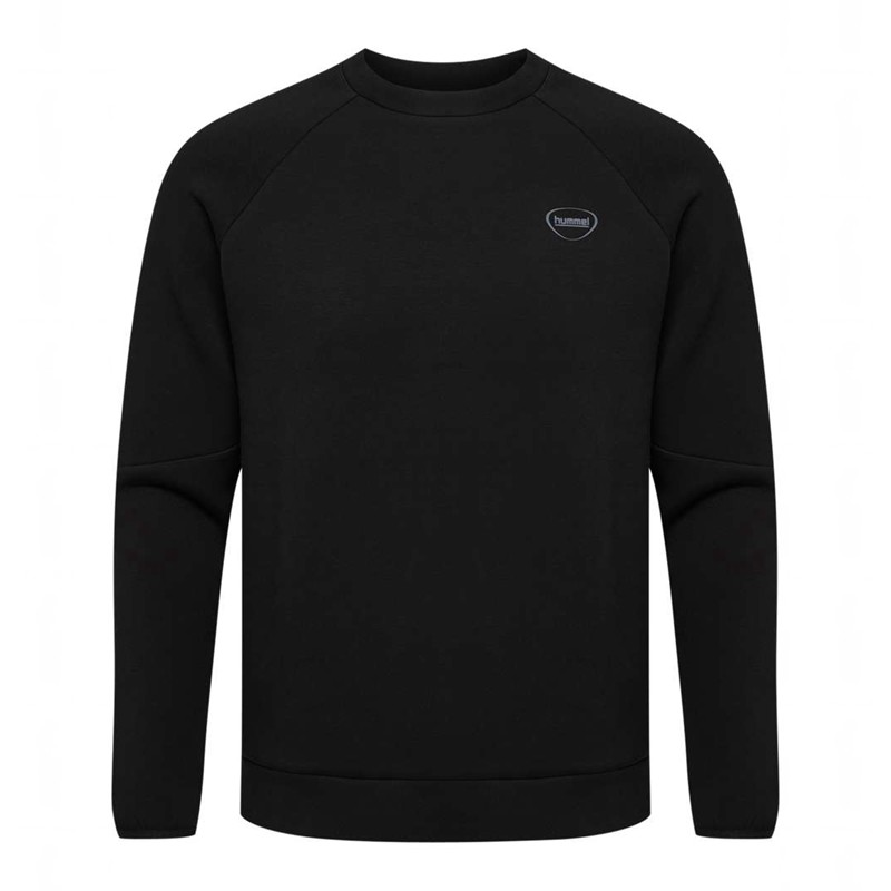 Hummel Tech Fleece Regular Crew Ženske Dukserice Crne | 489782-709