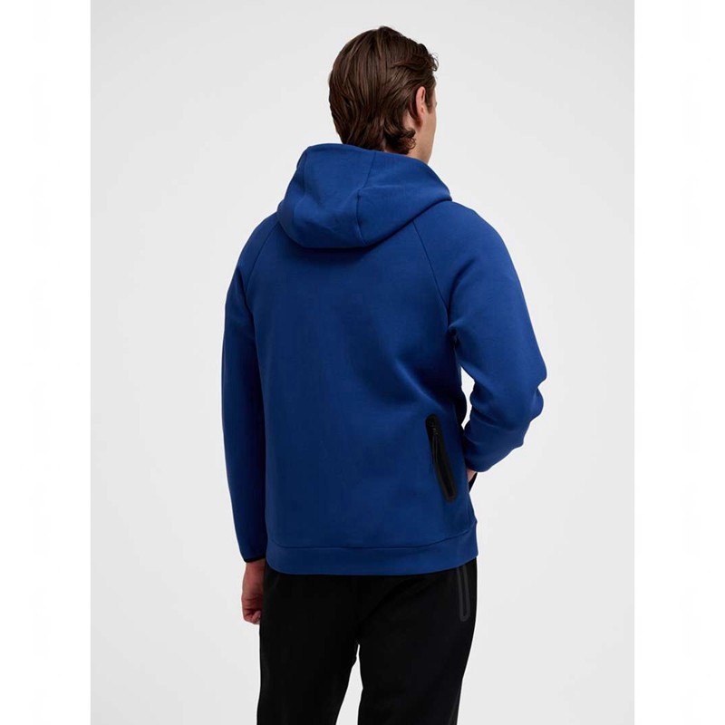 Hummel Tech Fleece Regular Zip Muške Majica s Kapuljačom Plave | 776353-913