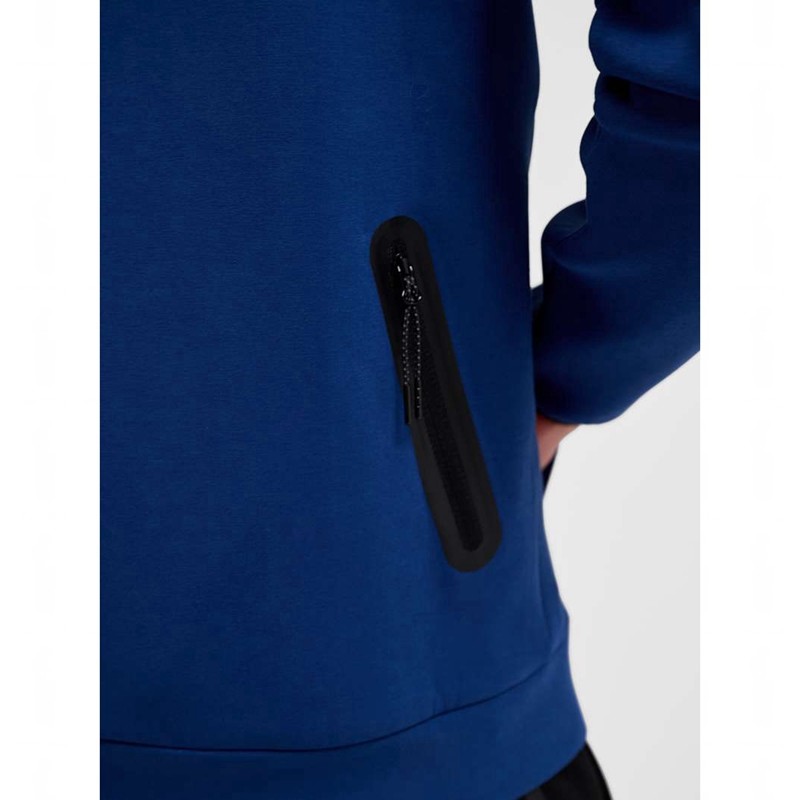 Hummel Tech Fleece Regular Zip Muške Majica s Kapuljačom Plave | 776353-913
