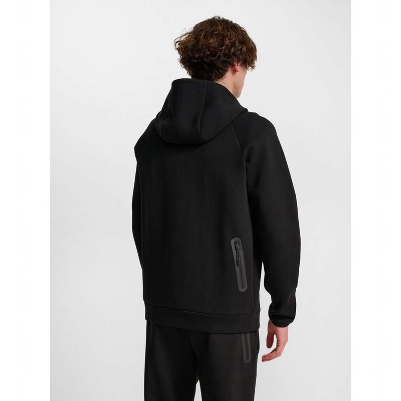 Hummel Tech Fleece Regular Zip Muške Majica s Kapuljačom Crne | 092904-872