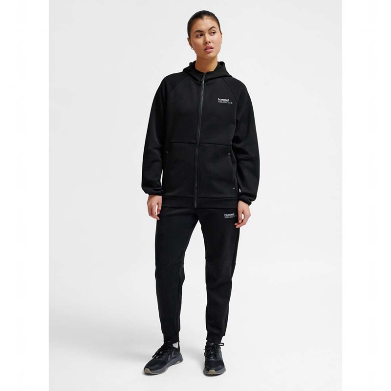 Hummel Tech Fleece Regular Zip Muške Majica s Kapuljačom Crne | 092904-872
