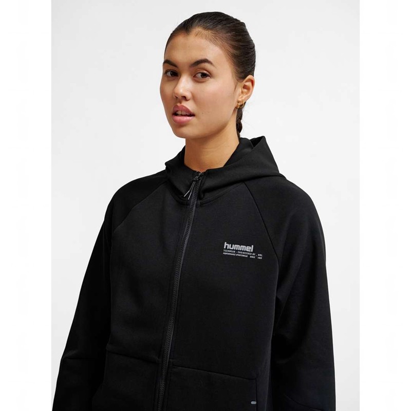 Hummel Tech Fleece Regular Zip Muške Majica s Kapuljačom Crne | 092904-872