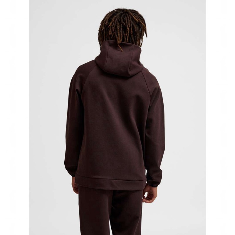 Hummel Tech Fleece Regular Zip Muške Majica s Kapuljačom Čokoladne | 082898-946