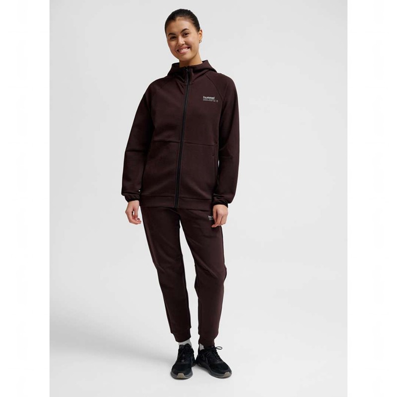 Hummel Tech Fleece Regular Zip Muške Majica s Kapuljačom Čokoladne | 082898-946