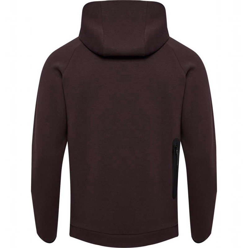 Hummel Tech Fleece Regular Zip Muške Majica s Kapuljačom Čokoladne | 082898-946