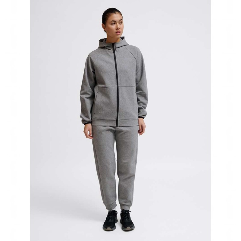 Hummel Tech Fleece Regular Zip Ženske Majica s Kapuljačom Sive | 371107-878