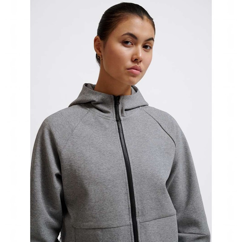 Hummel Tech Fleece Regular Zip Ženske Majica s Kapuljačom Sive | 371107-878