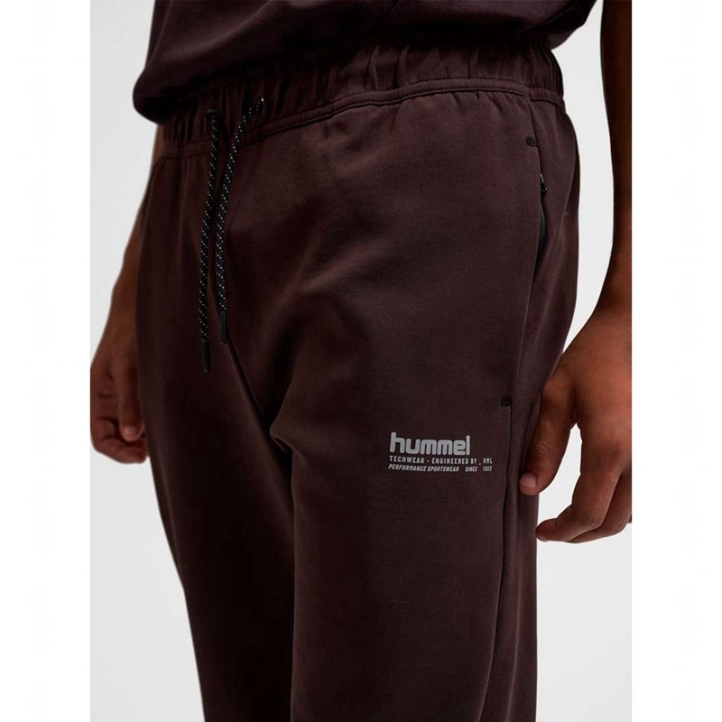 Hummel Tech Fleece Regular Ženske Hlače Bordo | 593146-052