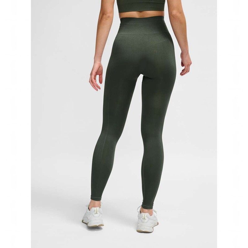 Hummel Tif Seamless High Waist Ženske Hulahopke Zelene | 351474-059