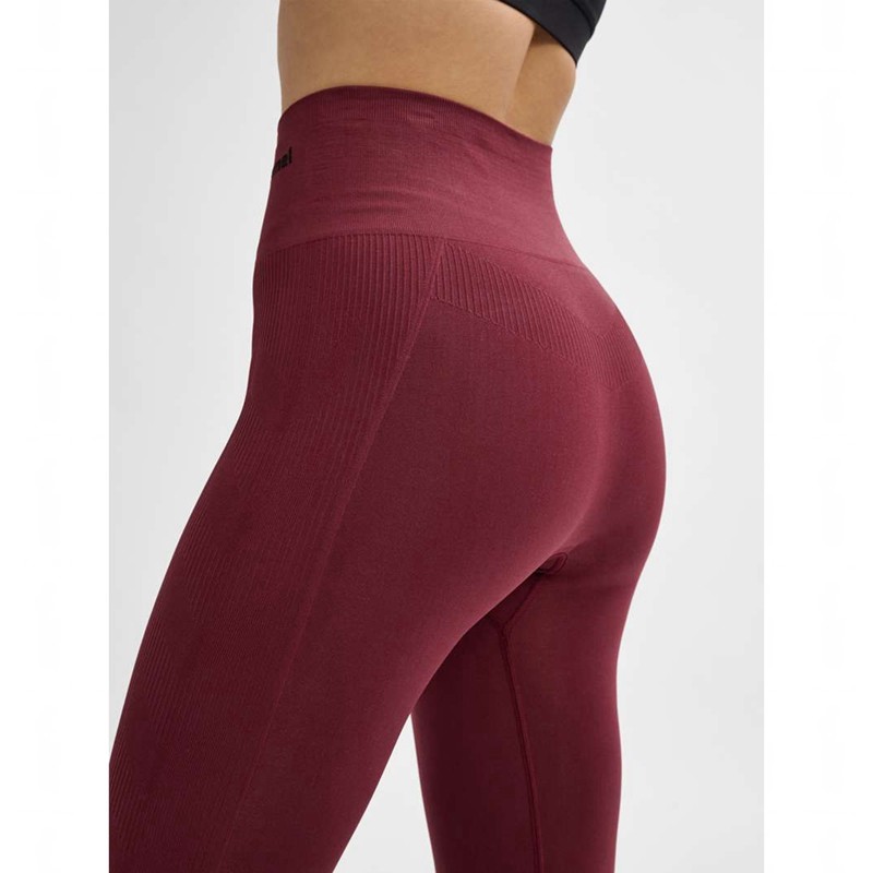 Hummel Tif Seamless High Waist Ženske Tenisice Bordo | 933948-793