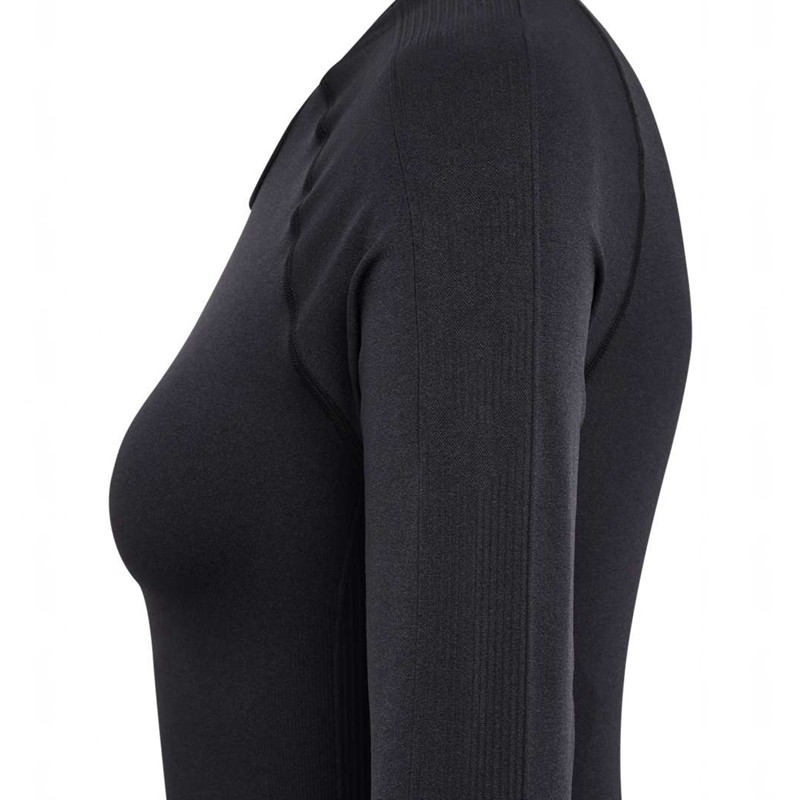 Hummel Tif Seamless L/S Ženske Majice Crne | 995849-274
