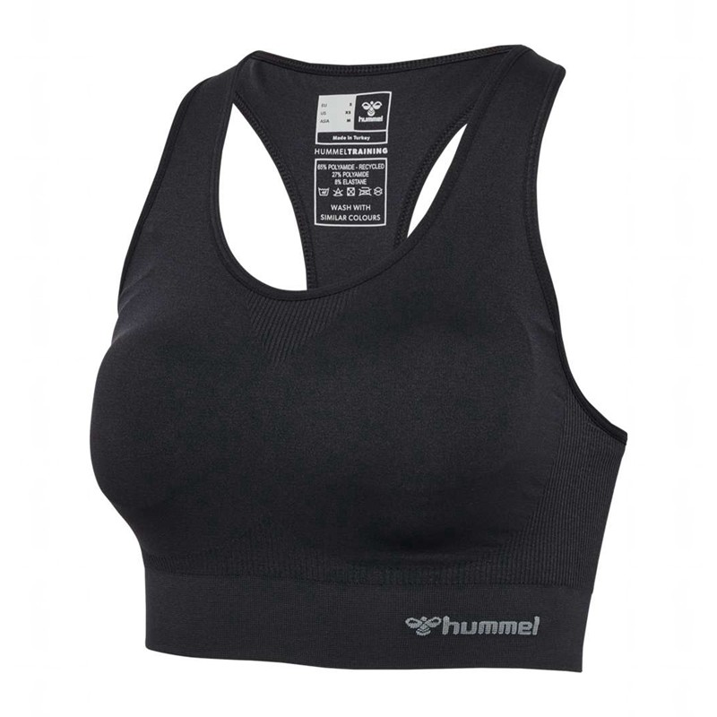 Hummel Tif Seamless Padded Ženske Sportski Grudnjak Crne | 811918-937