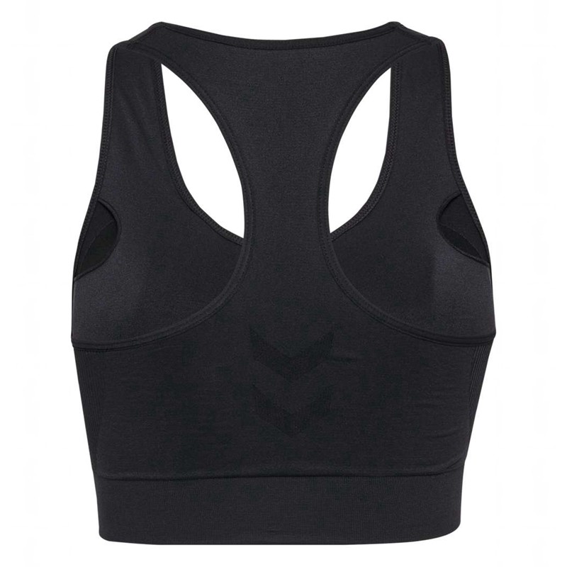Hummel Tif Seamless Padded Ženske Sportski Grudnjak Crne | 811918-937