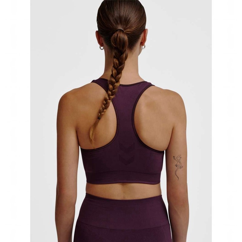 Hummel Tif Seamless Top Ženske Sportski Grudnjak Ljubičaste | 924665-671