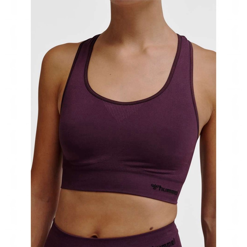 Hummel Tif Seamless Top Ženske Sportski Grudnjak Ljubičaste | 924665-671