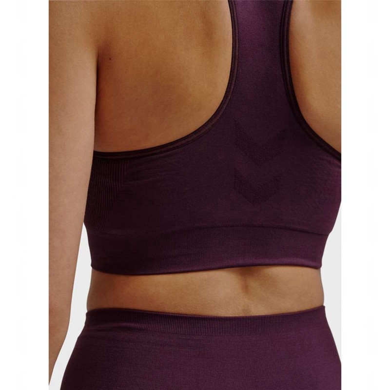 Hummel Tif Seamless Top Ženske Sportski Grudnjak Ljubičaste | 924665-671