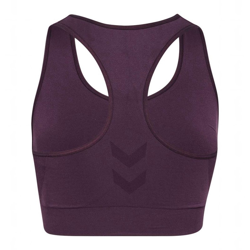 Hummel Tif Seamless Top Ženske Sportski Grudnjak Ljubičaste | 924665-671